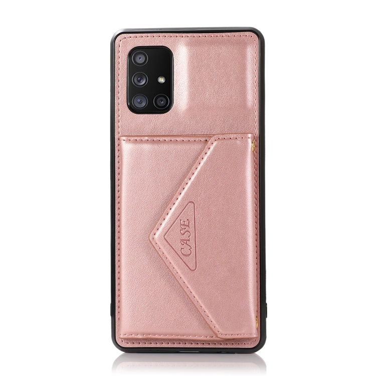 For Samsung Galaxy M31 Multi-functional Cross-body Card Bag TPU+PU Back Cover Case with Holder & Card Slot & Wallet