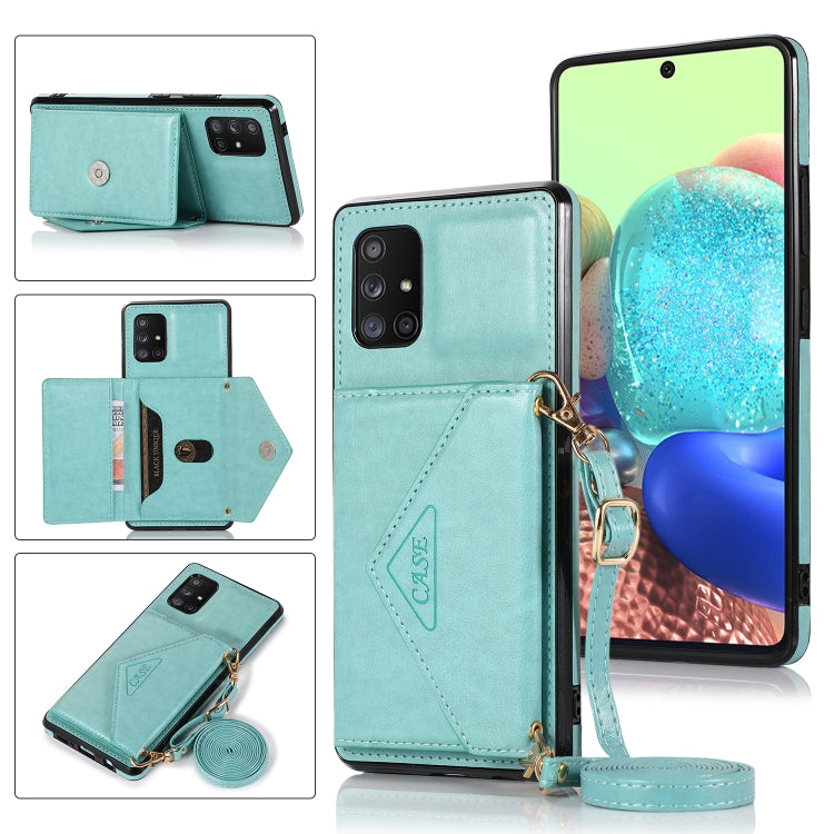 For Samsung Galaxy M31 Multi-functional Cross-body Card Bag TPU+PU Back Cover Case with Holder & Card Slot & Wallet