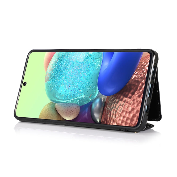For Samsung Galaxy A11 EU Multi-functional Cross-body Card Bag TPU+PU Back Cover Case with Holder & Card Slot & Wallet