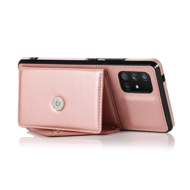 For Samsung Galaxy A41 Multi-functional Cross-body Card Bag TPU+PU Back Cover Case with Holder & Card Slot & Wallet