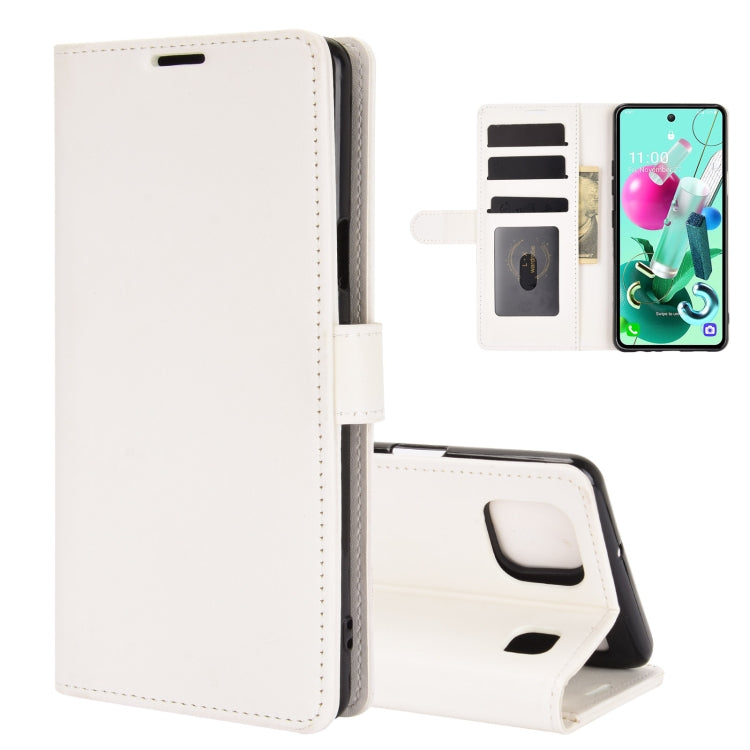 For LG K92 5G R64 Texture Single Horizontal Flip Protective Case with Holder & Card Slots & Wallet& Photo Frame