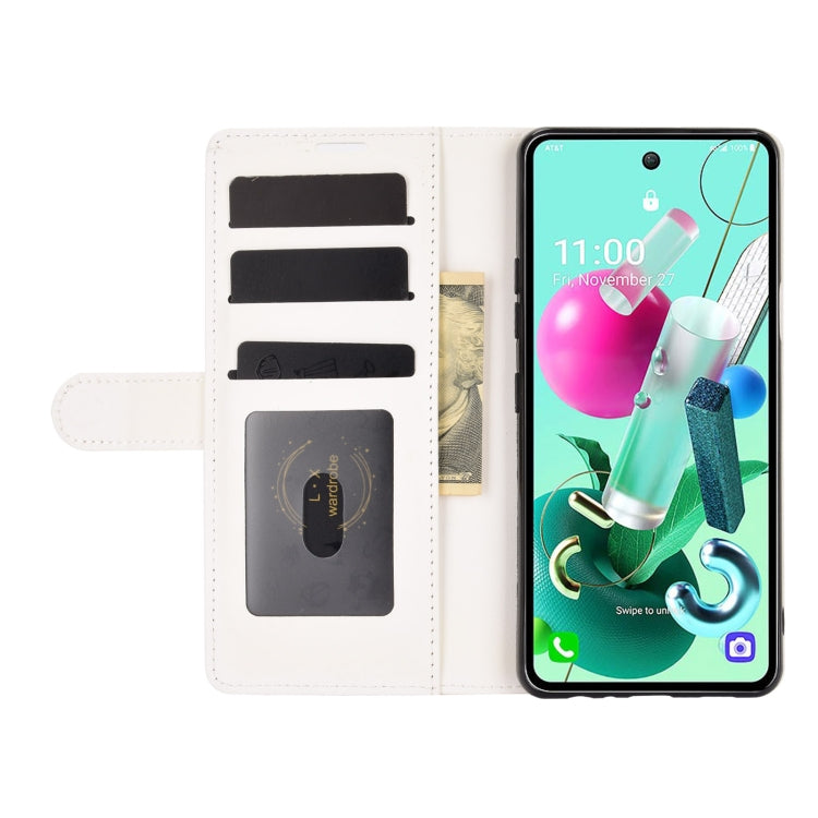 For LG K92 5G R64 Texture Single Horizontal Flip Protective Case with Holder & Card Slots & Wallet& Photo Frame