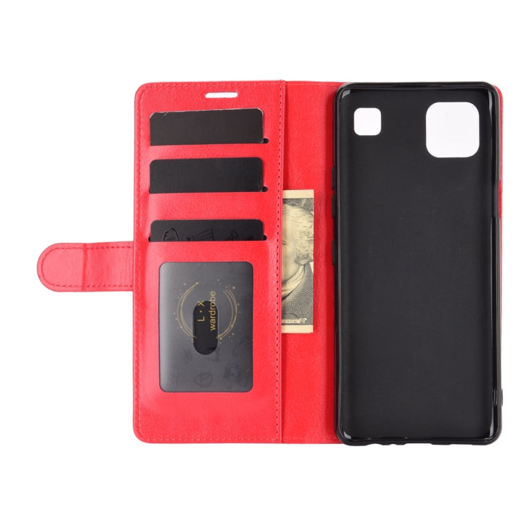 For LG K92 5G R64 Texture Single Horizontal Flip Protective Case with Holder & Card Slots & Wallet& Photo Frame