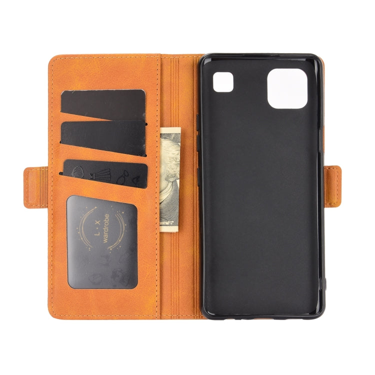 For LG K92 5G Dual-side Magnetic Buckle Horizontal Flip Leather Case with Holder & Card Slots & Wallet