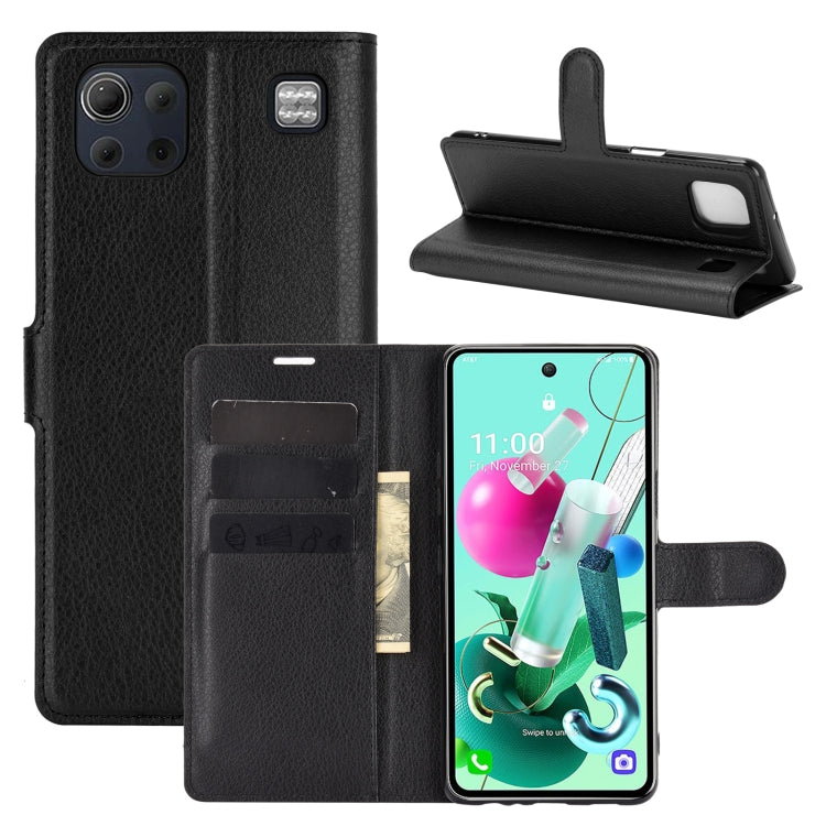 For LG K92 5G Litchi Texture Horizontal Flip Protective Case with Holder & Card Slots & Wallet