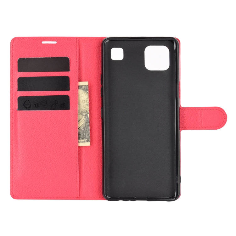 For LG K92 5G Litchi Texture Horizontal Flip Protective Case with Holder & Card Slots & Wallet