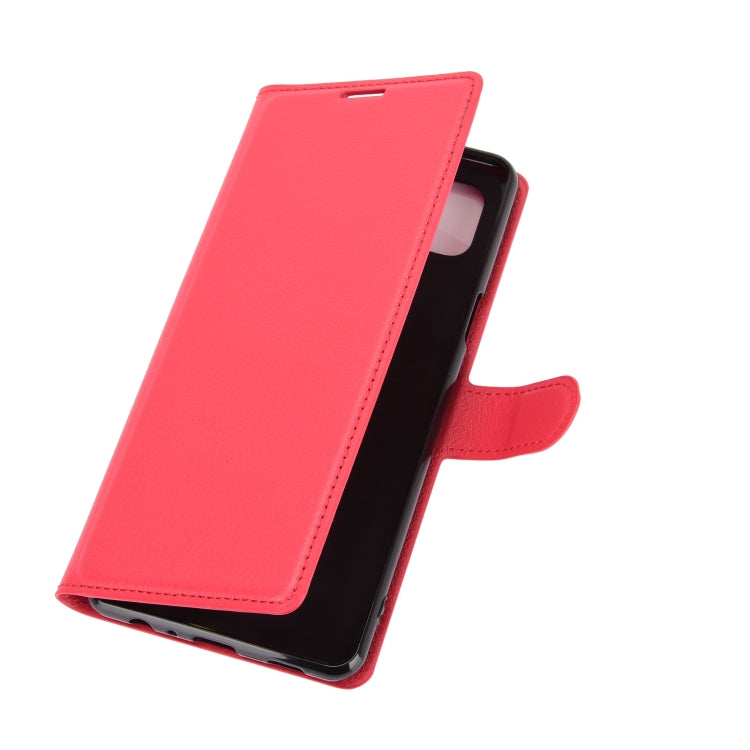 For LG K92 5G Litchi Texture Horizontal Flip Protective Case with Holder & Card Slots & Wallet