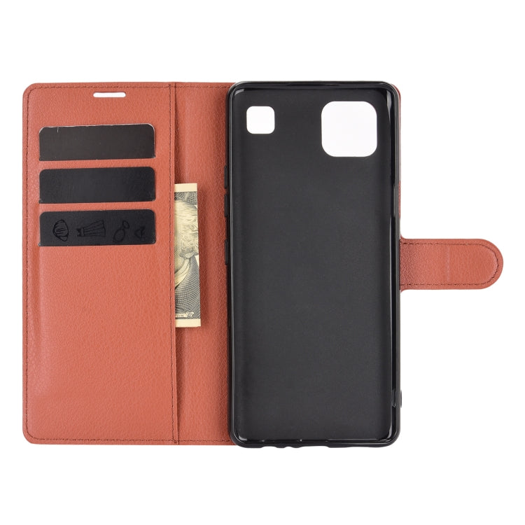 For LG K92 5G Litchi Texture Horizontal Flip Protective Case with Holder & Card Slots & Wallet