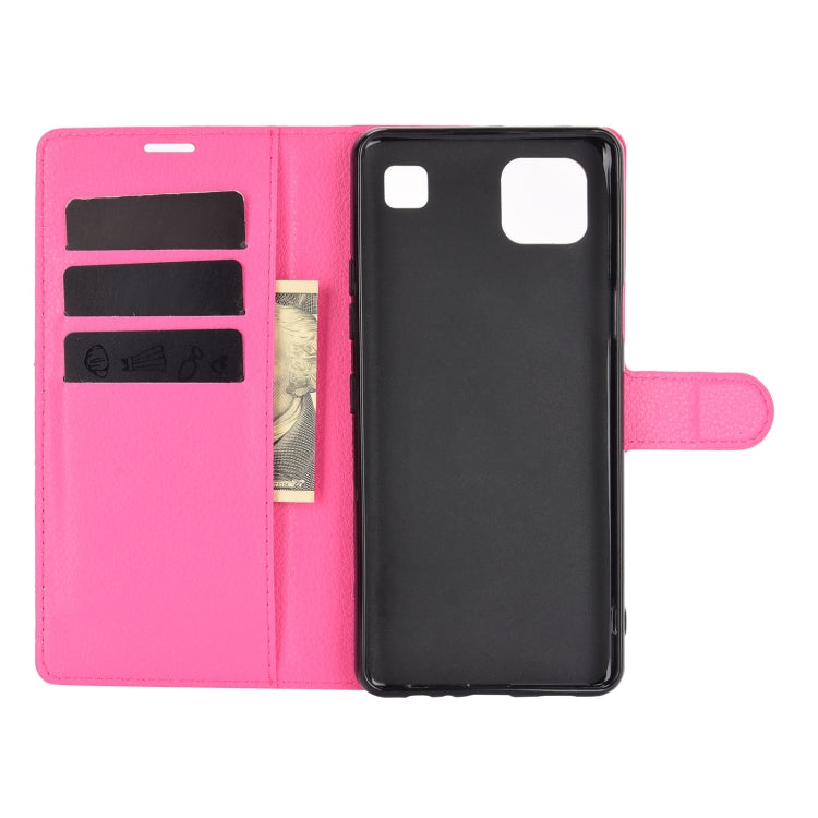 For LG K92 5G Litchi Texture Horizontal Flip Protective Case with Holder & Card Slots & Wallet