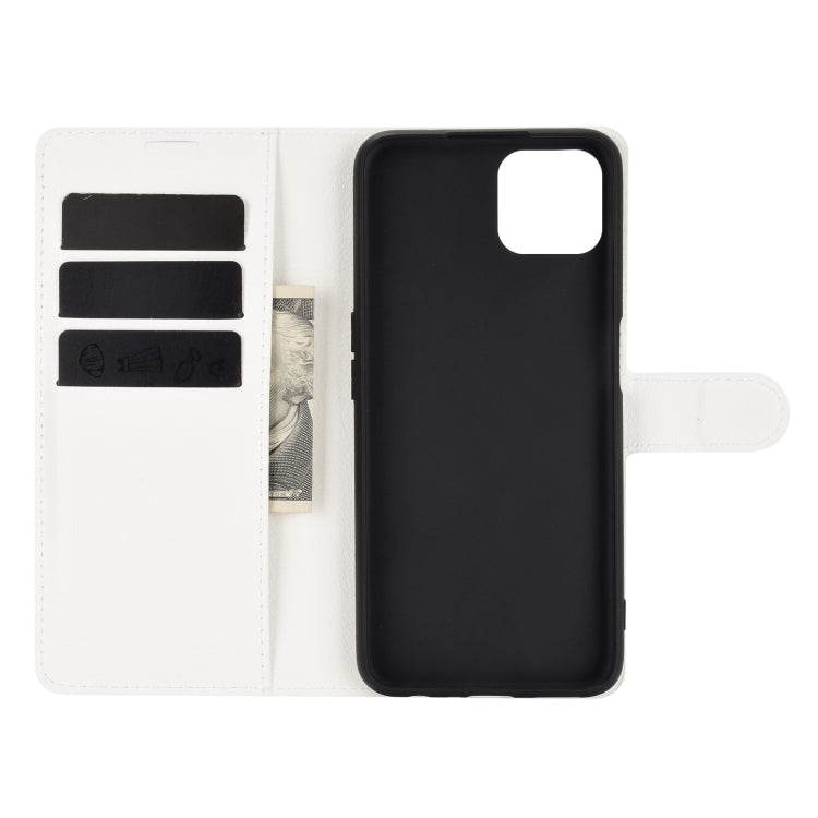 For OPPO A72 / A73 5G Litchi Texture Horizontal Flip Protective Case with Holder & Card Slots & Wallet