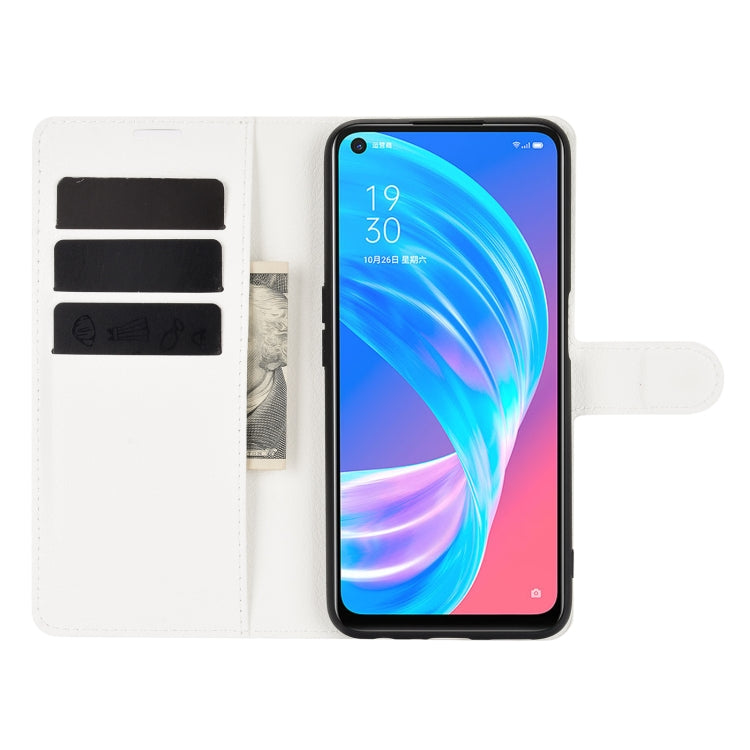 For OPPO A72 / A73 5G Litchi Texture Horizontal Flip Protective Case with Holder & Card Slots & Wallet