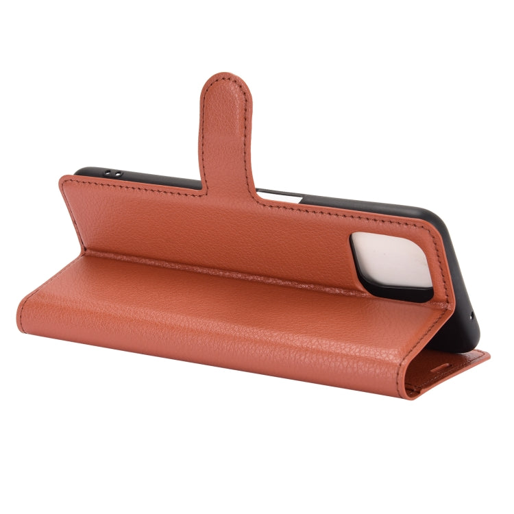 For OPPO A72 / A73 5G Litchi Texture Horizontal Flip Protective Case with Holder & Card Slots & Wallet