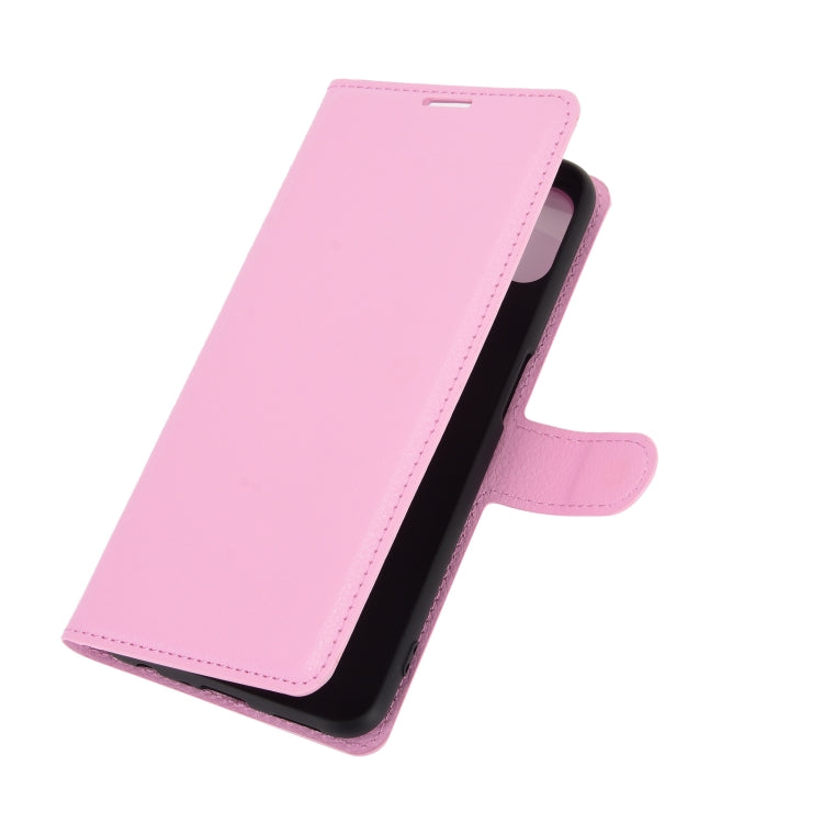 For OPPO A72 / A73 5G Litchi Texture Horizontal Flip Protective Case with Holder & Card Slots & Wallet