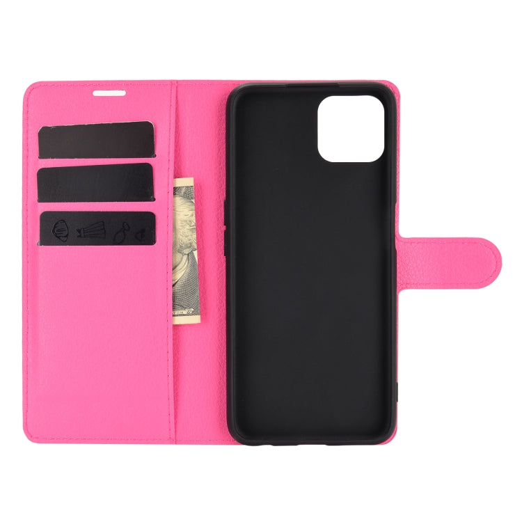 For OPPO A72 / A73 5G Litchi Texture Horizontal Flip Protective Case with Holder & Card Slots & Wallet