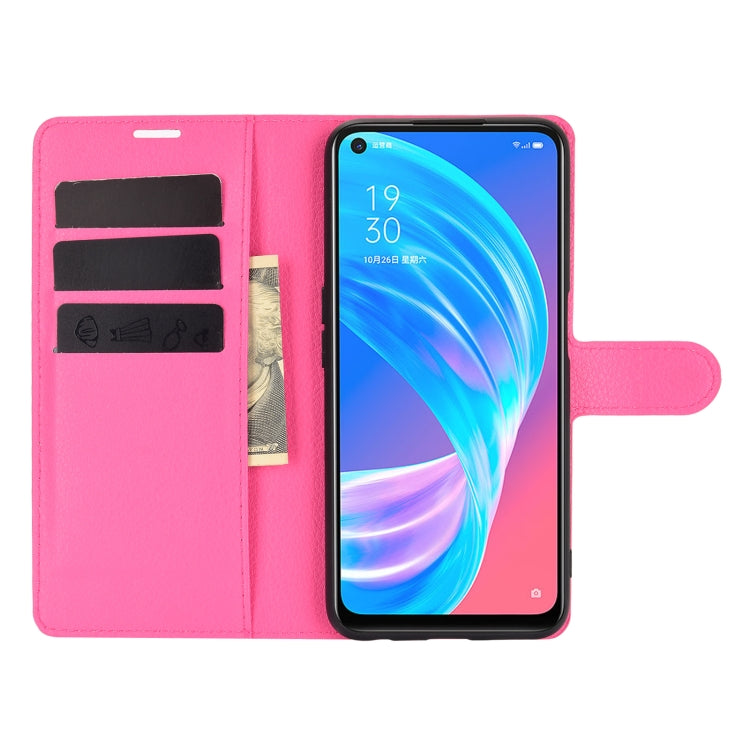 For OPPO A72 / A73 5G Litchi Texture Horizontal Flip Protective Case with Holder & Card Slots & Wallet