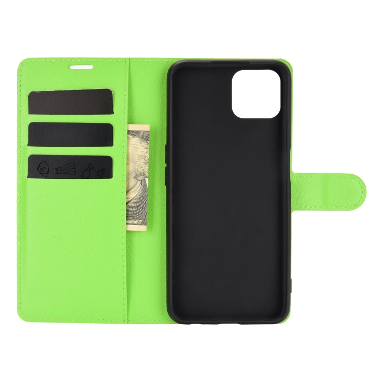 For OPPO A72 / A73 5G Litchi Texture Horizontal Flip Protective Case with Holder & Card Slots & Wallet