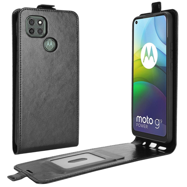 For Motorola Moto G9 Power R64 Texture Single Vertical Flip Leather Protective Case with Card Slots & Photo Frame