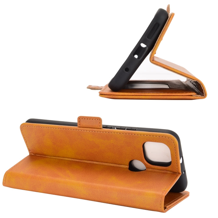 For Motorola Moto G9 Power Dual-side Magnetic Buckle Horizontal Flip Leather Case with Holder & Card Slots & Wallet