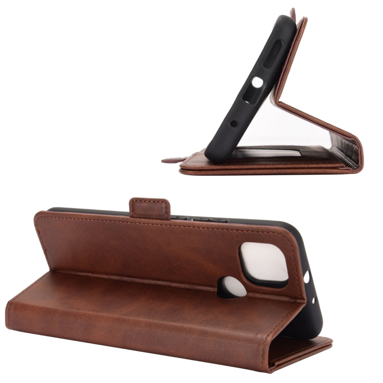 For Motorola Moto G9 Power Dual-side Magnetic Buckle Horizontal Flip Leather Case with Holder & Card Slots & Wallet