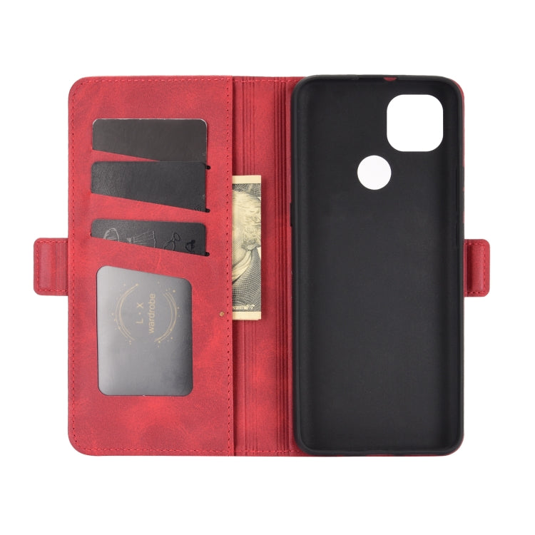 For Motorola Moto G9 Power Dual-side Magnetic Buckle Horizontal Flip Leather Case with Holder & Card Slots & Wallet