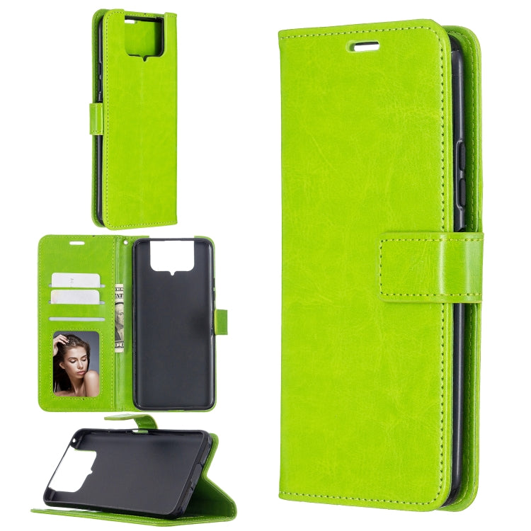 For Asus Zenfone 7 ZS670KS Crazy Horse Texture Horizontal Flip Leather Case with Holder & Card Slots & Wallet & Photo Frame
