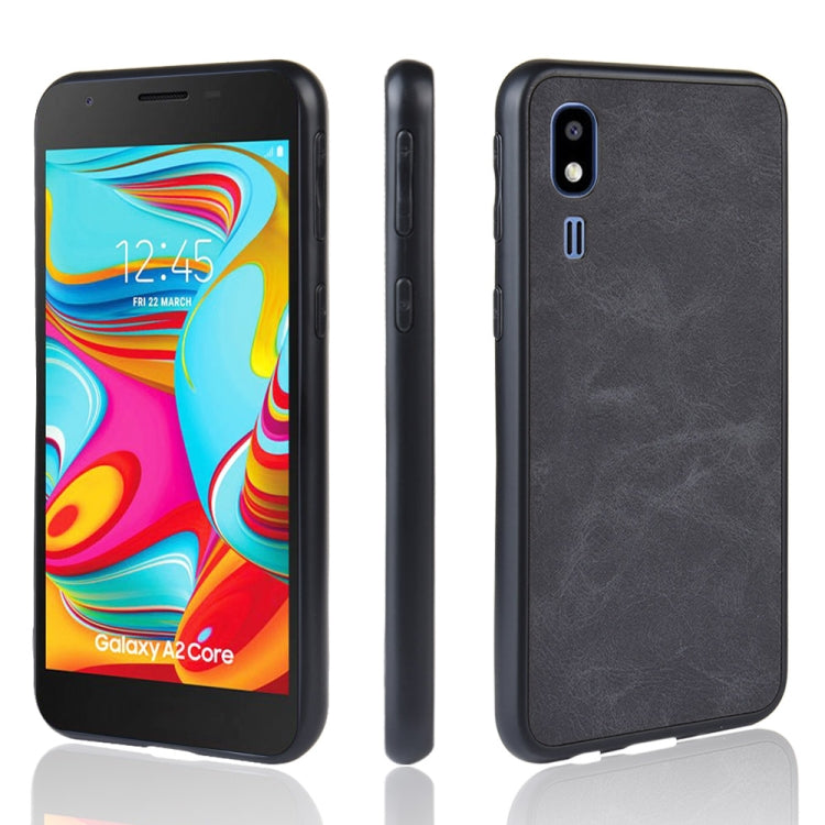 Shockproof Sheep Skin PC + PU + TPU Case For Samsung Galaxy A2 Core