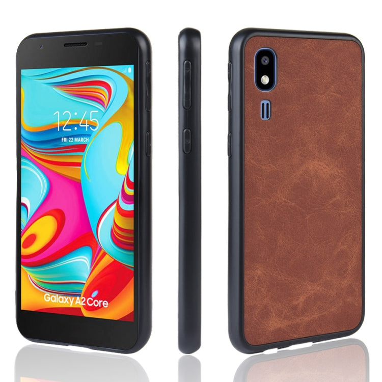Shockproof Sheep Skin PC + PU + TPU Case For Samsung Galaxy A2 Core