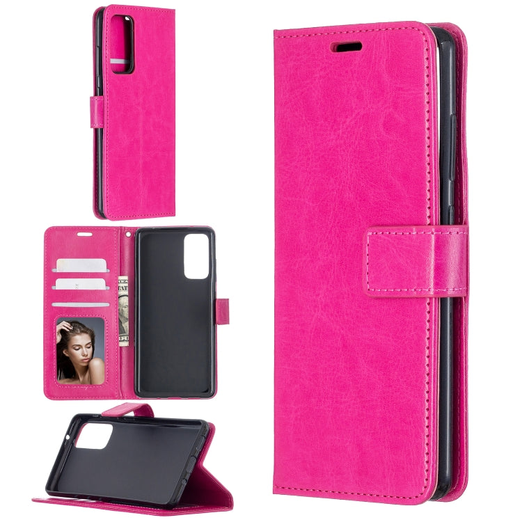 For Samsung Galaxy S20 FE Crazy Horse Texture Horizontal Flip Leather Case with Holder & Card Slots & Wallet & Photo Frame