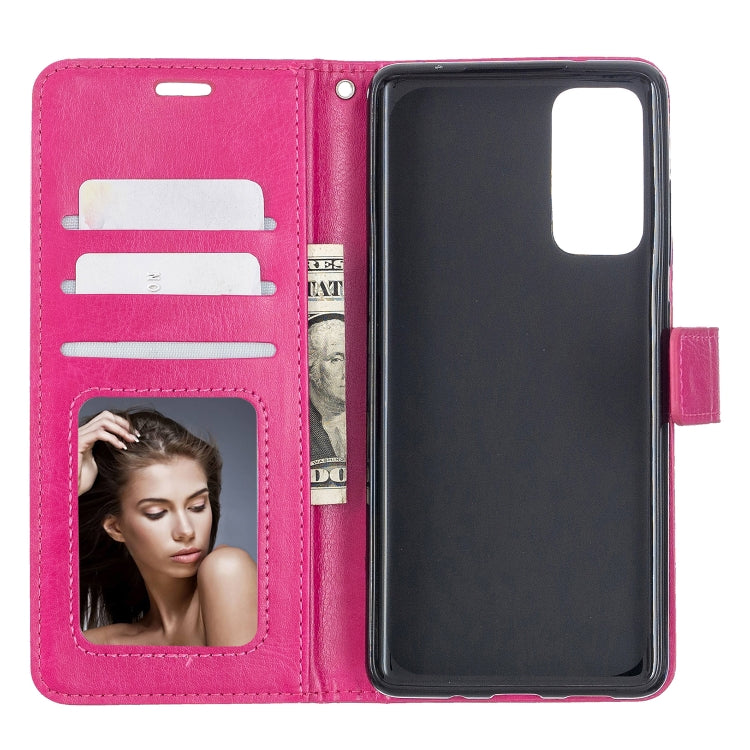 For Samsung Galaxy S20 FE Crazy Horse Texture Horizontal Flip Leather Case with Holder & Card Slots & Wallet & Photo Frame