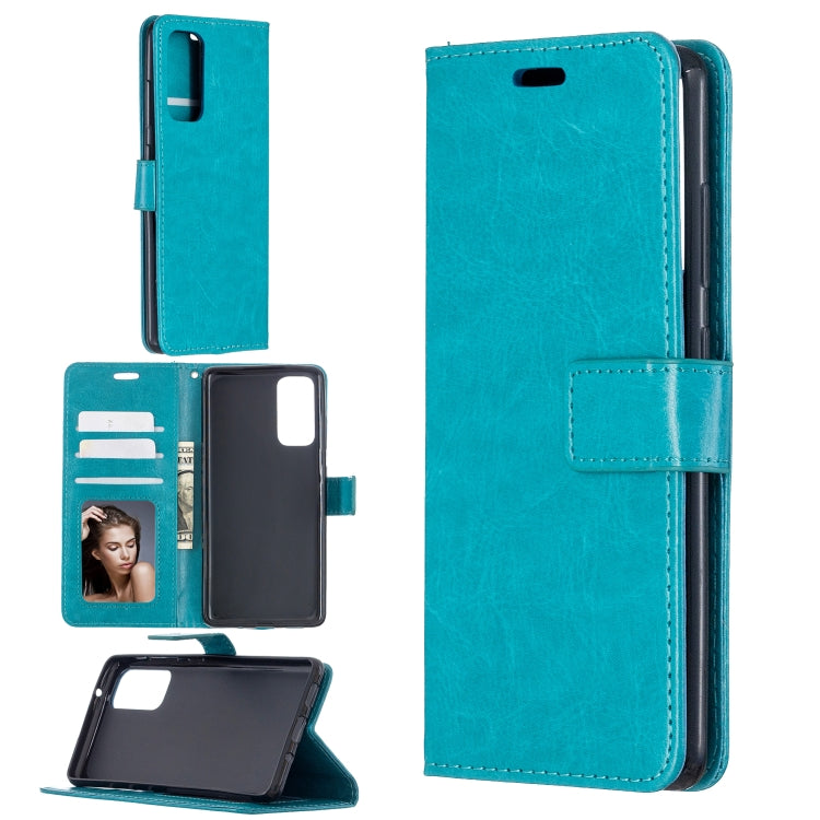 For Samsung Galaxy S20 FE Crazy Horse Texture Horizontal Flip Leather Case with Holder & Card Slots & Wallet & Photo Frame