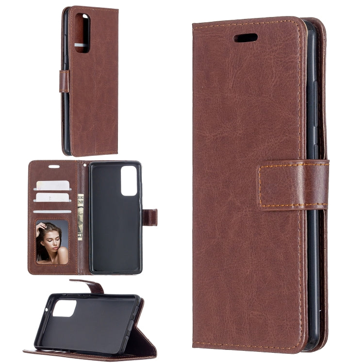 For Samsung Galaxy S20 FE Crazy Horse Texture Horizontal Flip Leather Case with Holder & Card Slots & Wallet & Photo Frame