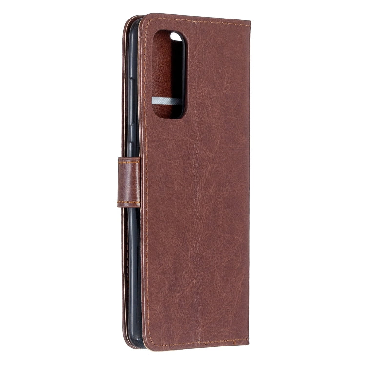 For Samsung Galaxy S20 FE Crazy Horse Texture Horizontal Flip Leather Case with Holder & Card Slots & Wallet & Photo Frame