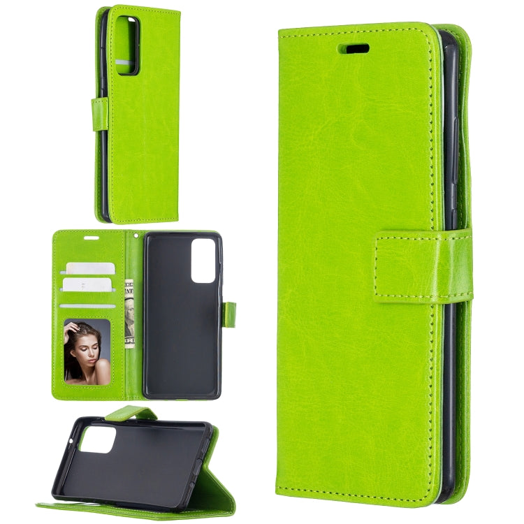 For Samsung Galaxy S20 FE Crazy Horse Texture Horizontal Flip Leather Case with Holder & Card Slots & Wallet & Photo Frame