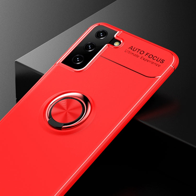 For Samsung Galaxy S21 5G Metal Ring Holder 360 Degree Rotating TPU Case