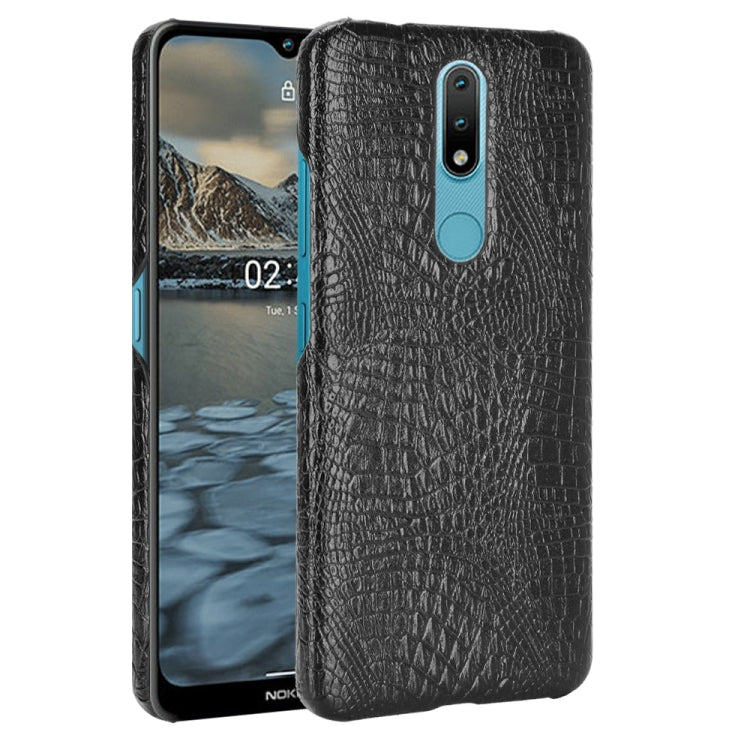 For Nokia 2.4 Shockproof Crocodile Texture PC + PU Case