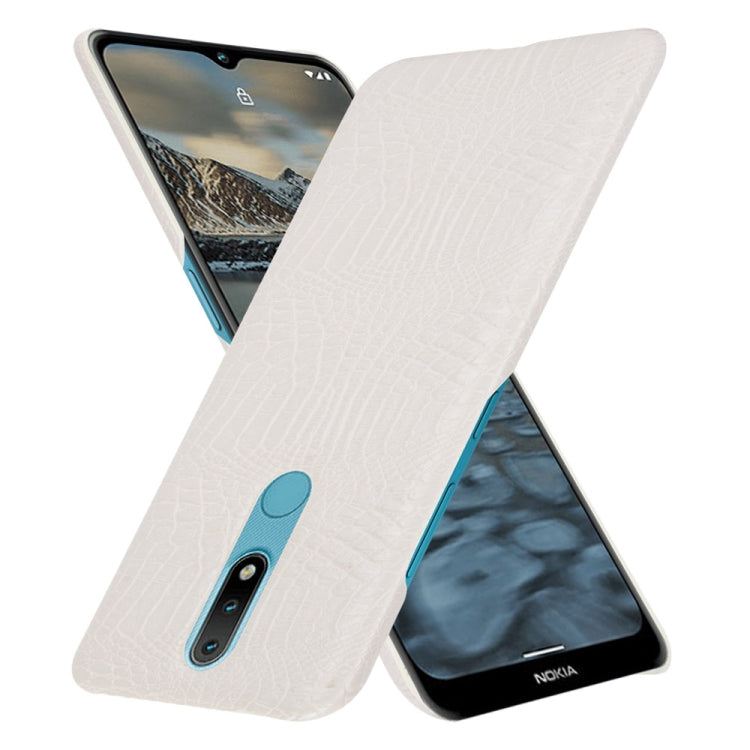 For Nokia 2.4 Shockproof Crocodile Texture PC + PU Case