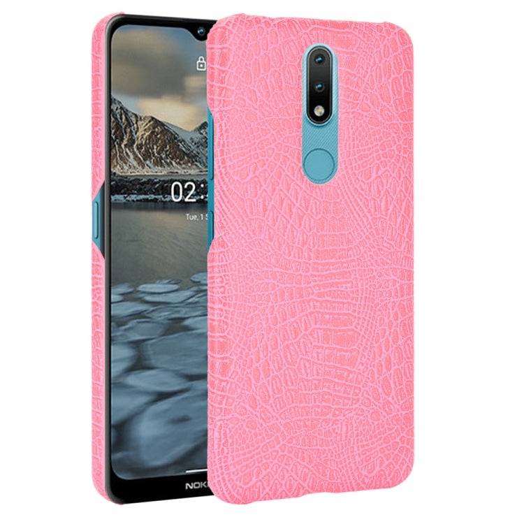For Nokia 2.4 Shockproof Crocodile Texture PC + PU Case