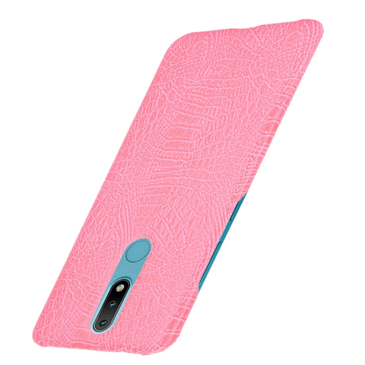 For Nokia 2.4 Shockproof Crocodile Texture PC + PU Case