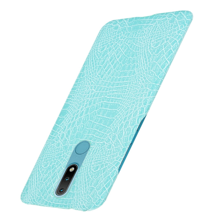 For Nokia 2.4 Shockproof Crocodile Texture PC + PU Case