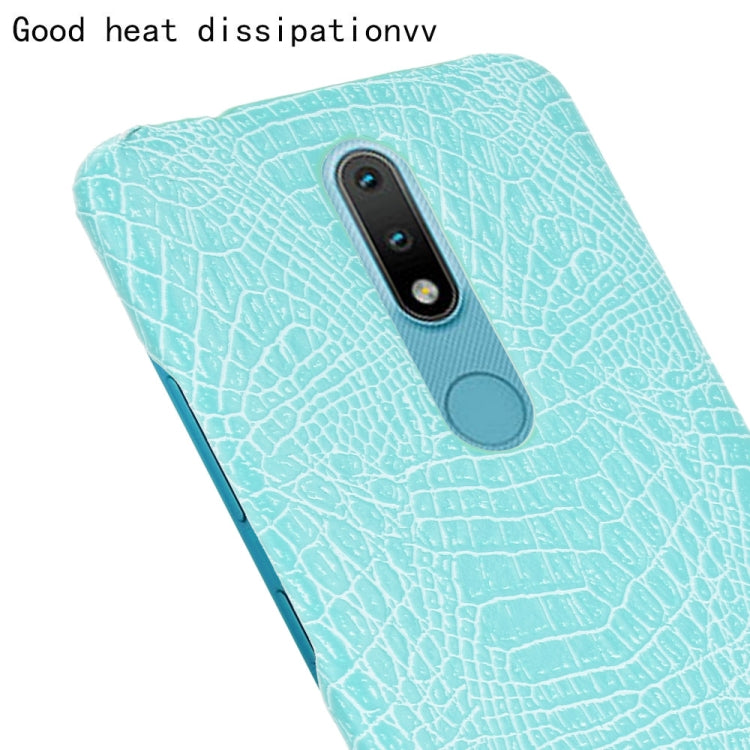 For Nokia 2.4 Shockproof Crocodile Texture PC + PU Case