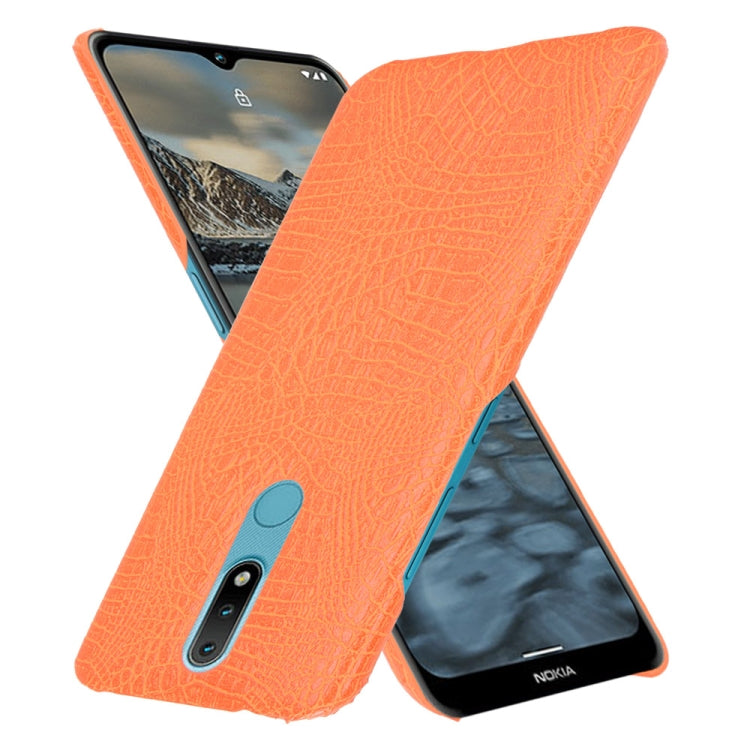 For Nokia 2.4 Shockproof Crocodile Texture PC + PU Case