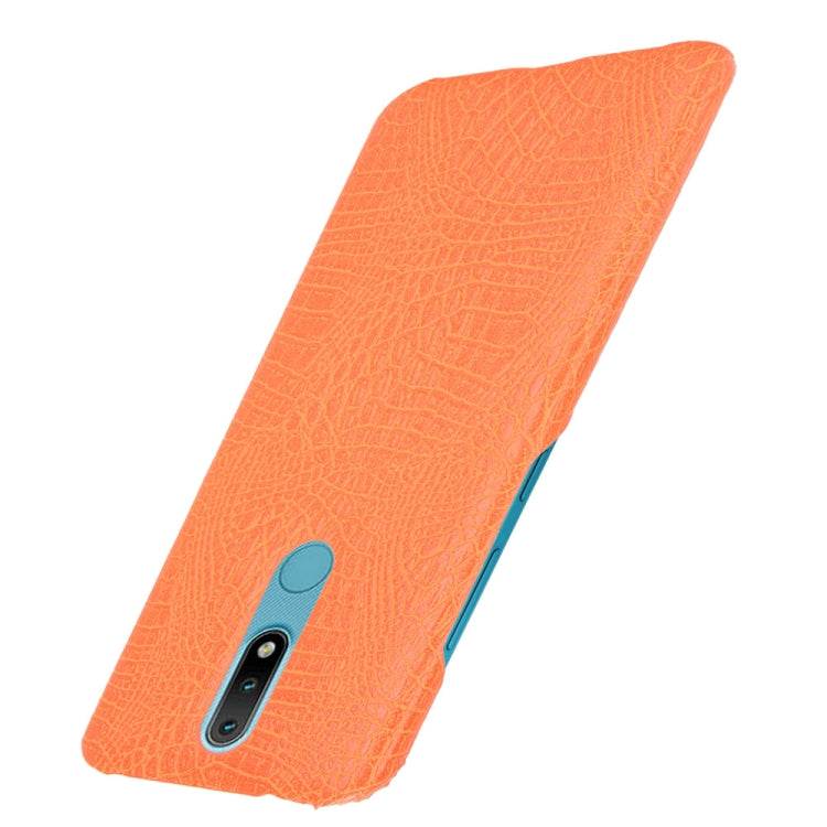 For Nokia 2.4 Shockproof Crocodile Texture PC + PU Case