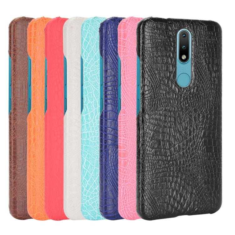 For Nokia 2.4 Shockproof Crocodile Texture PC + PU Case