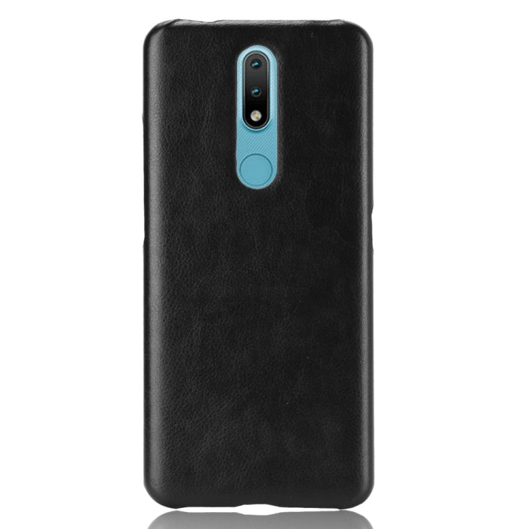 For Nokia 2.4 Shockproof Litchi Texture PC + PU Case