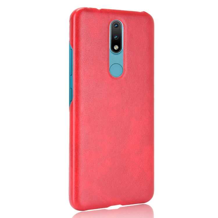 For Nokia 2.4 Shockproof Litchi Texture PC + PU Case
