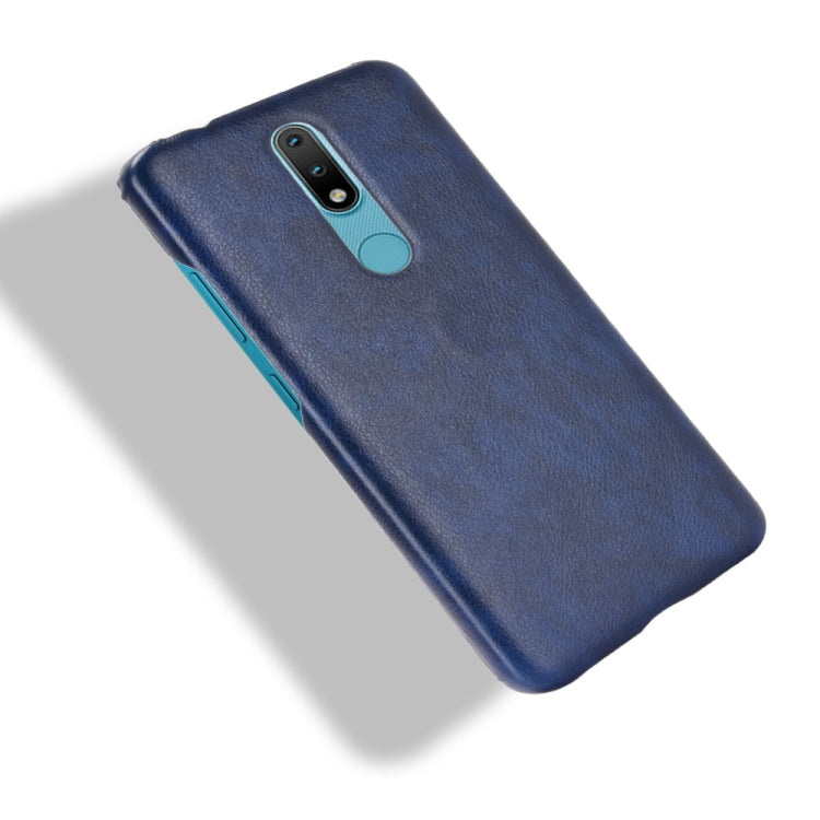 For Nokia 2.4 Shockproof Litchi Texture PC + PU Case