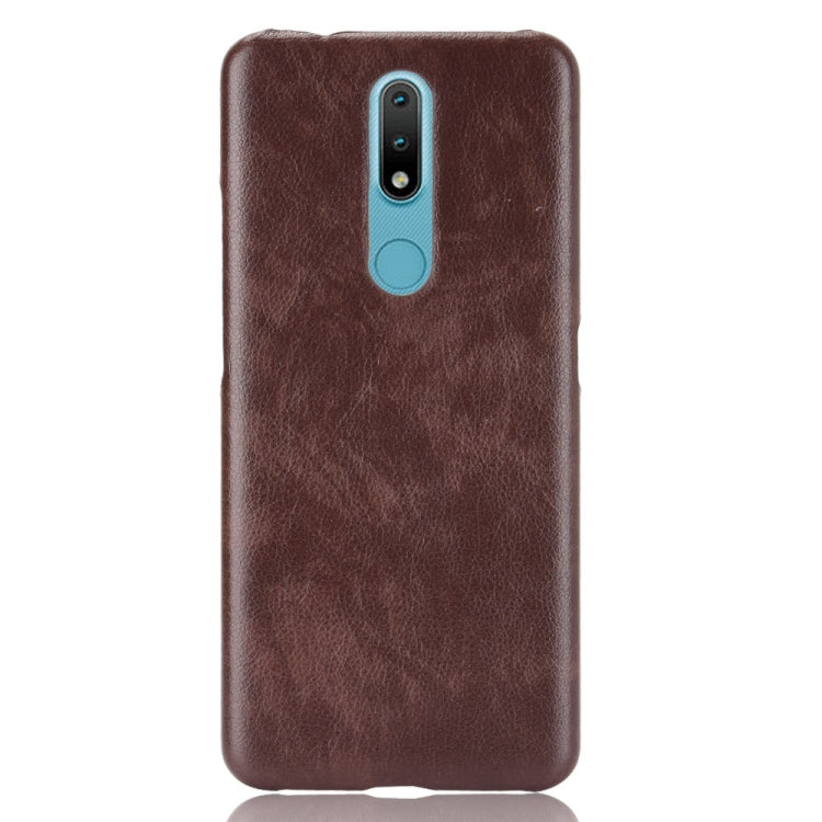 For Nokia 2.4 Shockproof Litchi Texture PC + PU Case