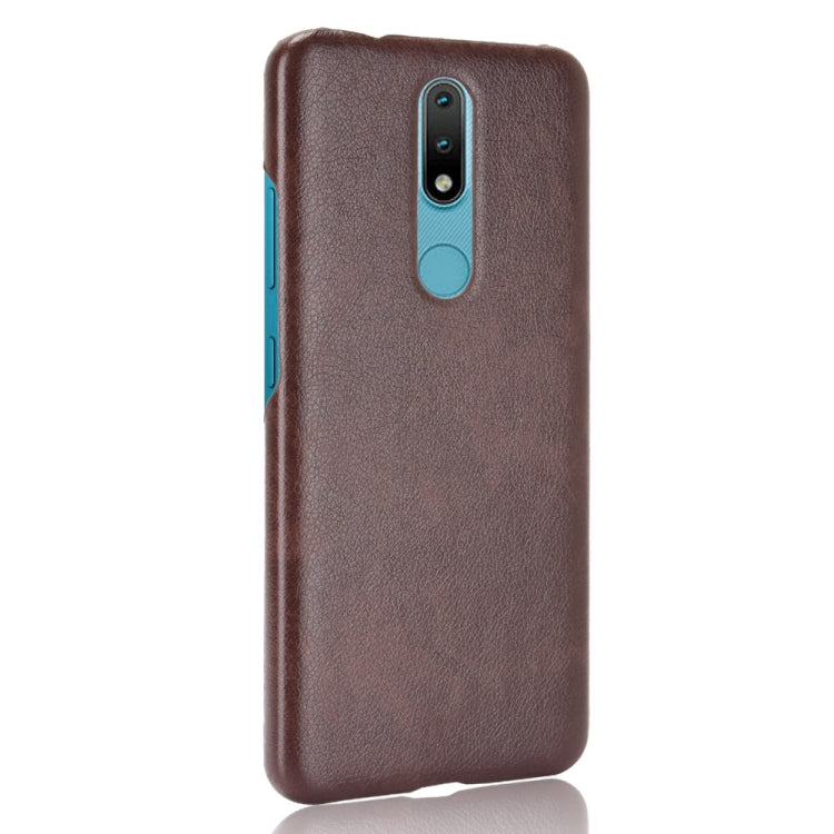 For Nokia 2.4 Shockproof Litchi Texture PC + PU Case