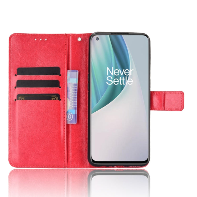 For OnePlus Nord N10 5G Retro Crazy Horse Texture Horizontal Flip Leather Case with Holder & Card Slots & Photo Frame