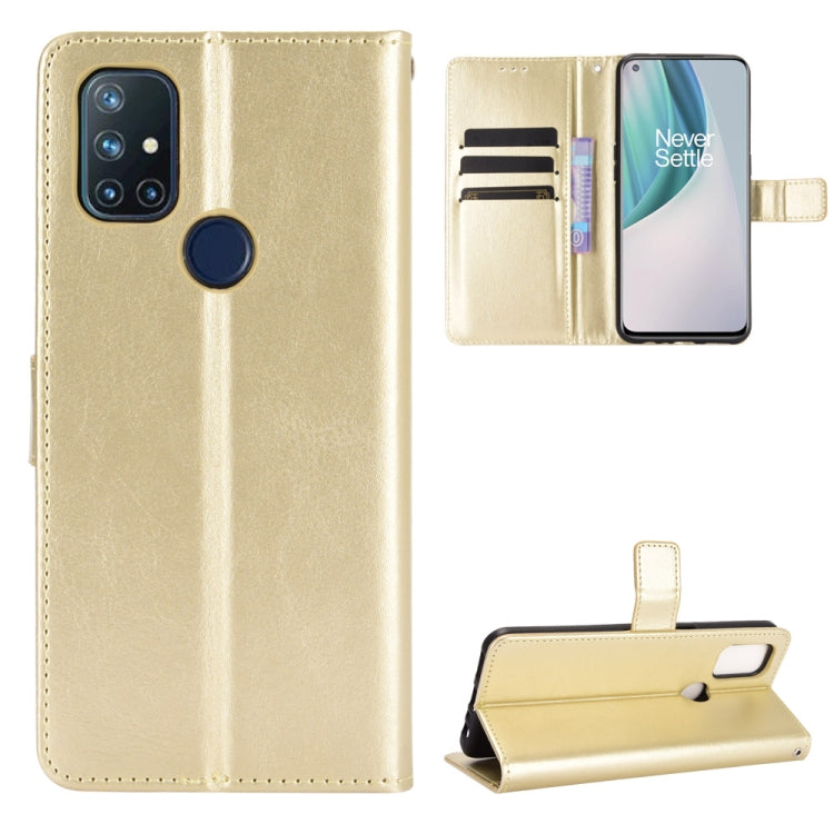 For OnePlus Nord N10 5G Retro Crazy Horse Texture Horizontal Flip Leather Case with Holder & Card Slots & Photo Frame